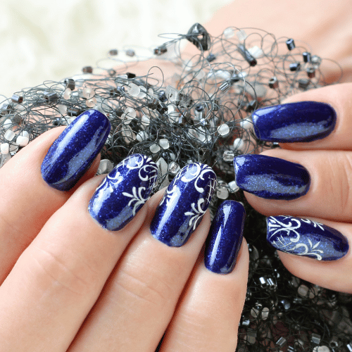 best hair and beauty salon in Ahmedabad for hand painted nail art designs.