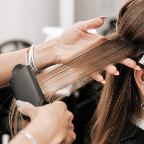 best hair dresser in Ahmedabad for best hair straightening service.