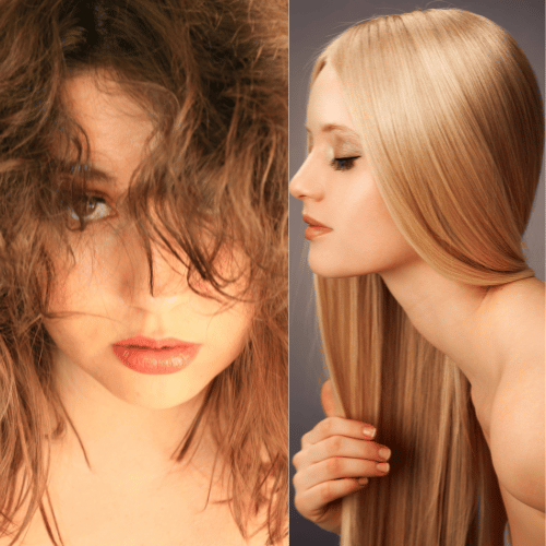 best hair salon in Ahmedabad for permanent hair rebonding treatment.